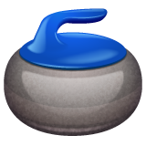 How emoji curling stone displayed on WhatsApp