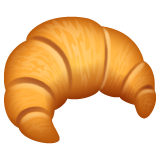 How emoji croissant displayed on WhatsApp