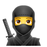 How emoji ninja displayed on WhatsApp