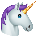 How emoji unicorn displayed on WhatsApp