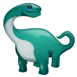 How emoji sauropod displayed on WhatsApp