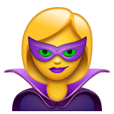 How emoji supervillain displayed on WhatsApp