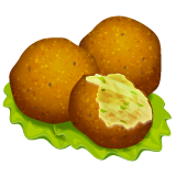 How emoji falafel displayed on WhatsApp