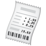 How emoji receipt displayed on WhatsApp