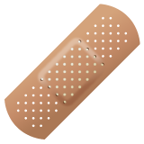 How emoji adhesive bandage displayed on WhatsApp