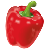 How emoji bell pepper displayed on WhatsApp