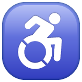 How emoji wheelchair symbol displayed on WhatsApp